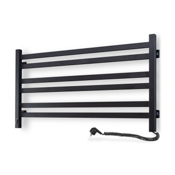 Vertaduro - Toalheiro elétrico com termostato AVA 181W/230V 50x90 cm IP44 preto direito
