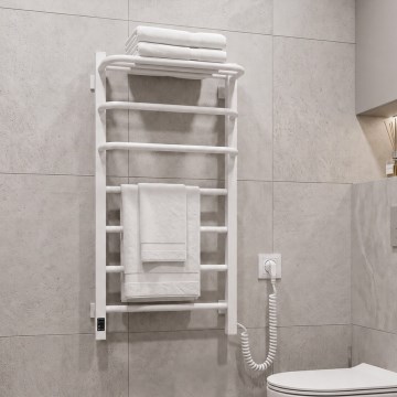 Vertaduro - Toalheiro elétrico com termóstato DOR 155W/230V 80x48 cm IP44 branco direito
