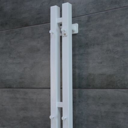 Vertaduro - Toalheiro elétrico com termóstato VEO 106W/230V 150x9 cm IP44 branco, lado direito