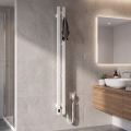 Vertaduro - Toalheiro elétrico com termóstato VEO 70W/230V 120x9 cm IP44 branco, lado direito