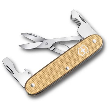 Victorinox - Canivete de bolso multifuncional COMPANION SLIM ALOX 9,3 cm / 6 funções, dourado