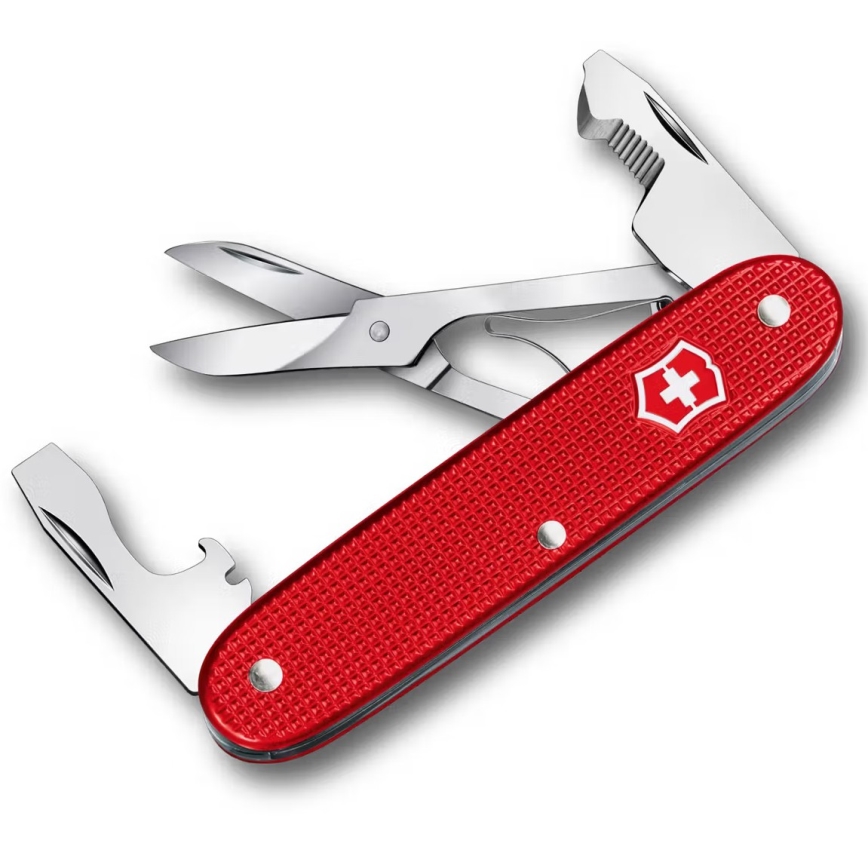 Victorinox - Canivete de bolso multifuncional COMPANION SLIM ALOX 9,3 cm/6 funções vermelho