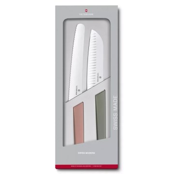 Victorinox - Conjunto de 2 facas de cozinha SWISS MODERN, multicoloridas