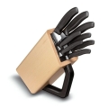 Victorinox - Conjunto de facas de cozinha em bloco SWISS CLASSIC, 9 peças, faia/bege