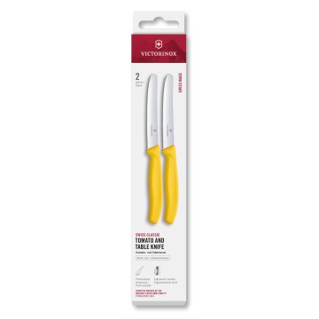 Victorinox - Conjunto de facas de cozinha para legumes SWISS CLASSIC 11 cm, 2 peças, amarelo