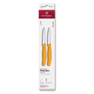 Victorinox - Conjunto de facas de cozinha para legumes SWISS CLASSIC 8 cm 2 unidades amarelas