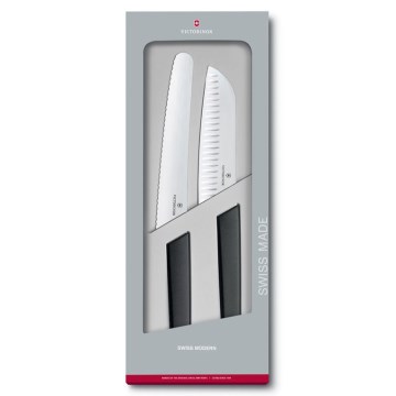 Victorinox - Conjunto de facas de cozinha SWISS MODERN 2 peças preto