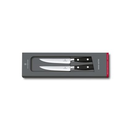 Victorinox - Conjunto de facas para bife GRAND MAITRE 12 cm, 2 peças, pretas