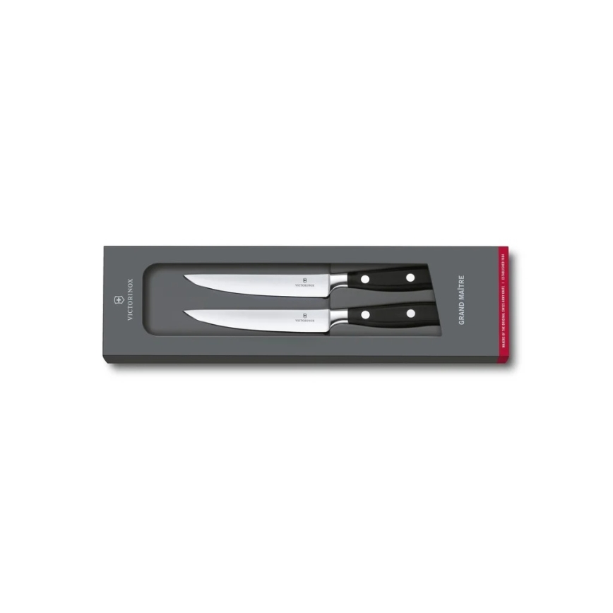 Victorinox - Conjunto de facas para bife GRAND MAITRE 12 cm, 2 peças, preto