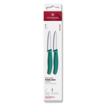 Victorinox - Conjunto de facas para legumes SWISS CLASSIC 8 cm 2 peças turquesa