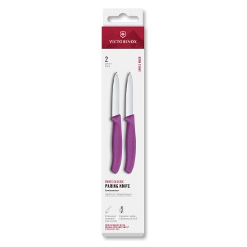 Victorinox - Conjunto de facas para legumes SWISS CLASSIC 8 cm, 2 unidades, roxas