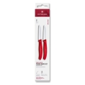 Victorinox - Conjunto de facas para legumes SWISS CLASSIC, 8 cm, 2 unidades, vermelho