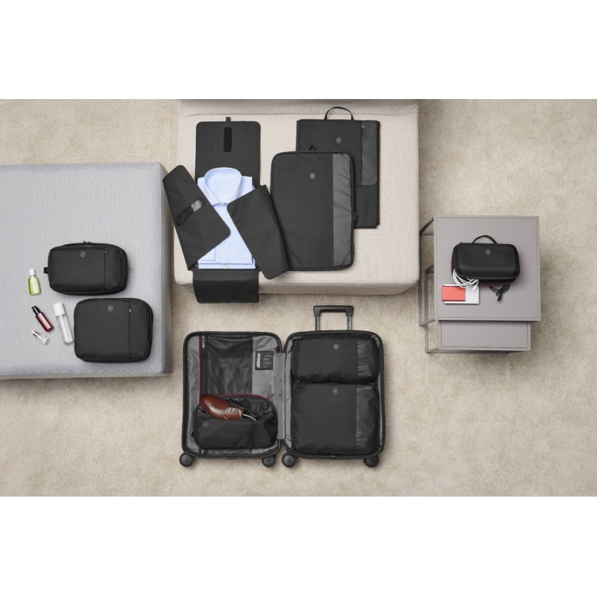 Victorinox - Conjunto de organizadores de viagem Travel Essentials, 3 peças, preto