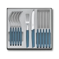 Victorinox - Conjunto de talheres SWISS MODERN, 12 peças, azul