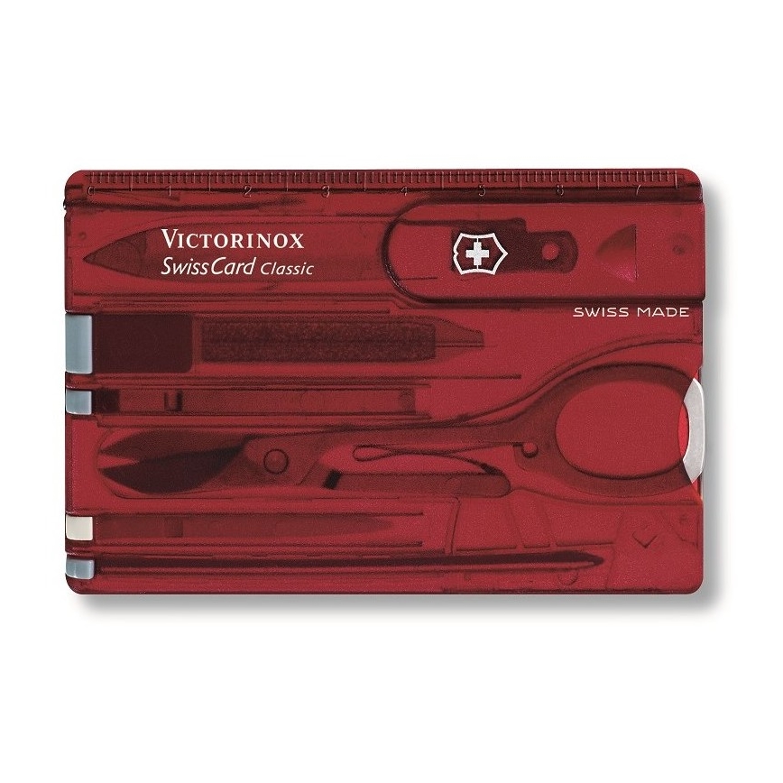 Victorinox - Conjunto multifunções 10 funções vermelho