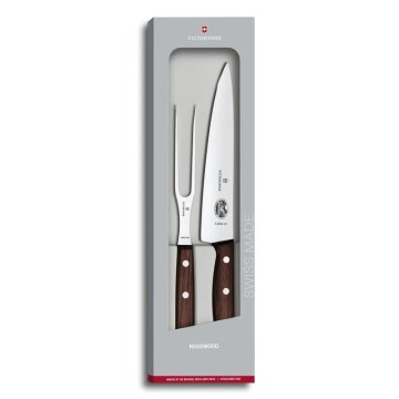 Victorinox - Conjunto para porcionar WOOD, 2 peças, bordo