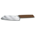 Victorinox - Faca de cozinha Santoku SWISS MODERN 17 cm, cabo em nogueira