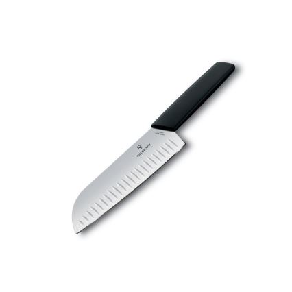 Victorinox - Faca de cozinha Santoku SWISS MODERN 17 cm preta