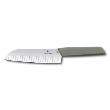 Victorinox - Faca de cozinha santoku SWISS MODERN 17 cm verde