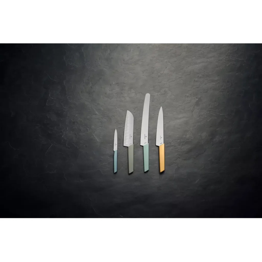 Victorinox - Faca de cozinha santoku SWISS MODERN 17 cm verde