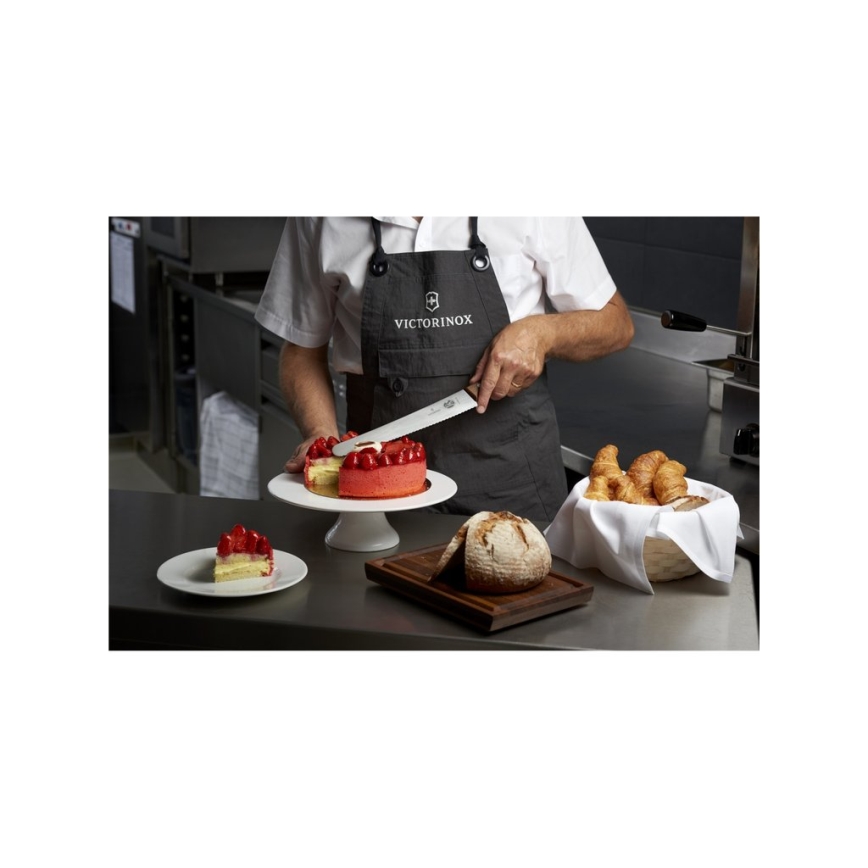 Victorinox - Faca para pão WOOD 26 cm, bordo