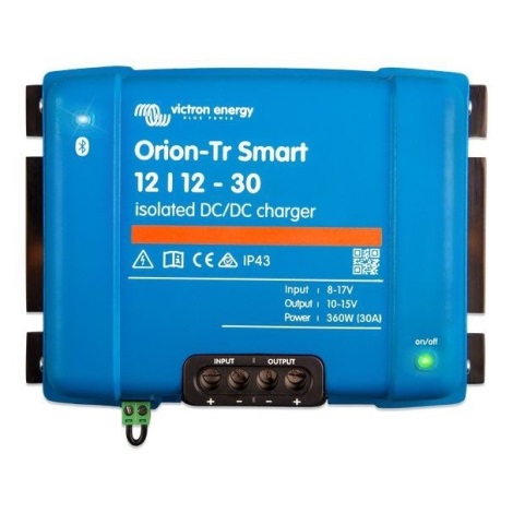 Victron Energy - Carregador de bateria de chumbo ácido inteligente 360W/12-30A IP43 isolado
