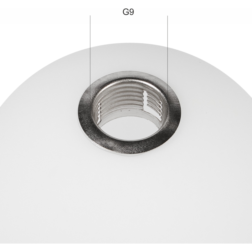 Vidro de substituição para candeeiro de teto ASTRO G9 diâmetro 10 cm