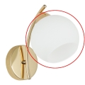 Vidro de reposição para lustre e aplique AMOS E27, Ø 13 cm, branco