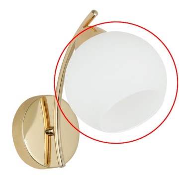 Vidro de reposição para lustre e aplique AMOS E27, Ø 13 cm, branco