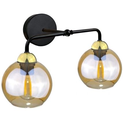 Vidro de substituição para candeeiro de parede AMBER - fumo castanho