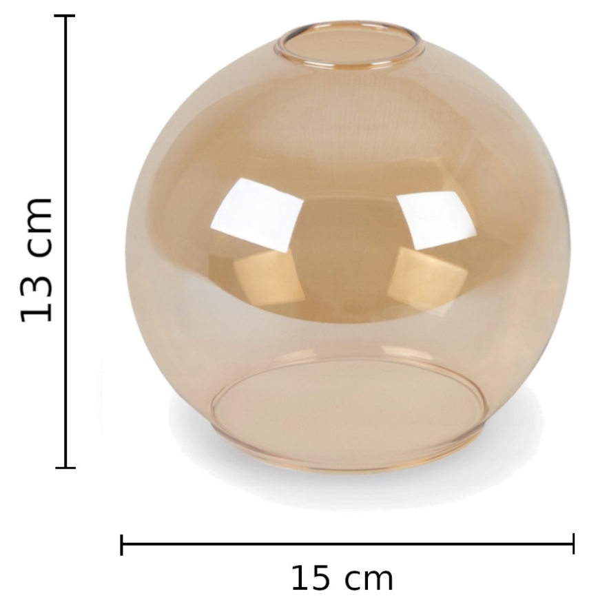 Vidro de substituição para candeeiro de parede AMBER - fumo castanho