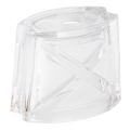 Vidro de substituição para candeeiro E14 10x12 cm branco