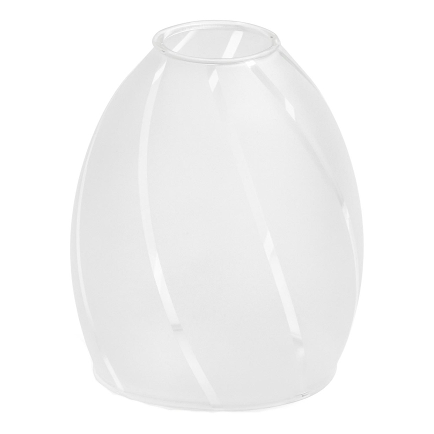 Vidro de substituição para candeeiro E14 diâmetro 9 cm branco