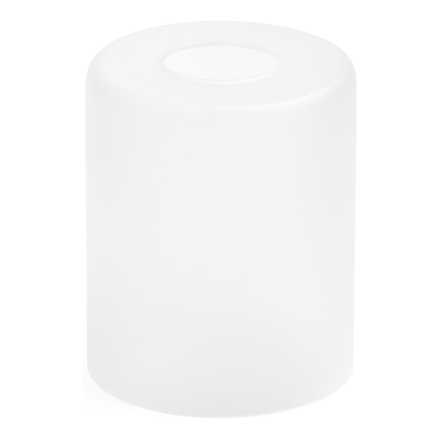 Vidro de substituição para candeeiro E27 diâmetro 10 cm branco