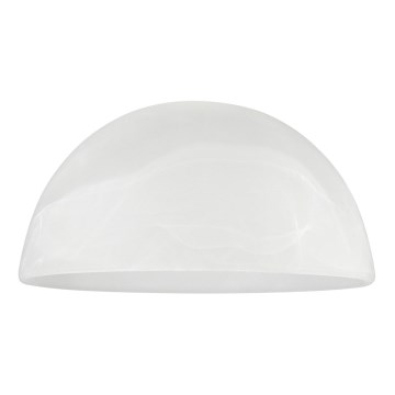 Vidro de substituição para candeeiro E27 diâmetro 19 cm branco