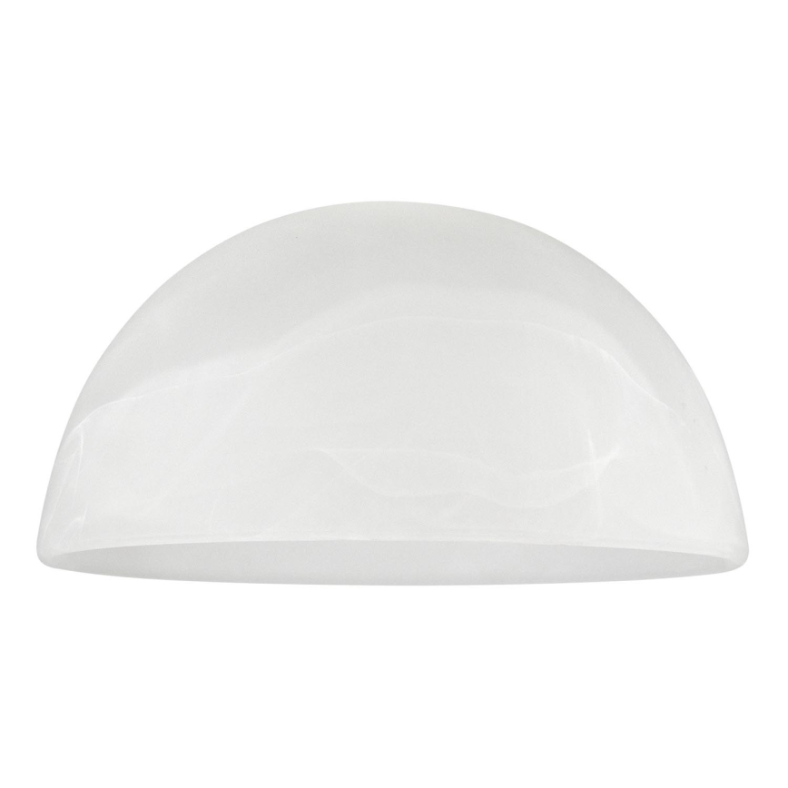 Vidro de substituição para candeeiro E27 diâmetro 19 cm branco