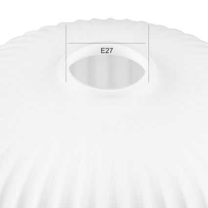 Vidro de substituição para candeeiro HARMA E27 18x20 cm branco