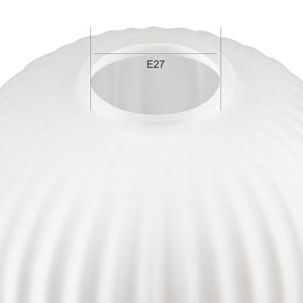 Vidro de substituição para candeeiro HARMA E27 21x14 cm branco