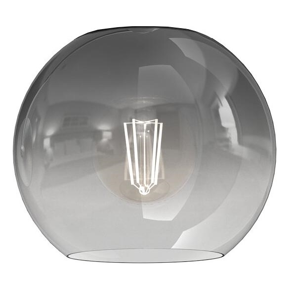 Vidro de substituição para candeeiro MONTE E27 diâmetro 20 cm fumado