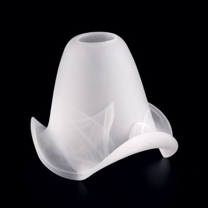 Vidro de substituição para candeeiro e lustre SISI E14 diâmetro 13 cm branco