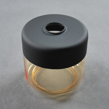 Vidro de substituição para lustre AMBER E27, diâmetro 14 cm, preto/fumê bege