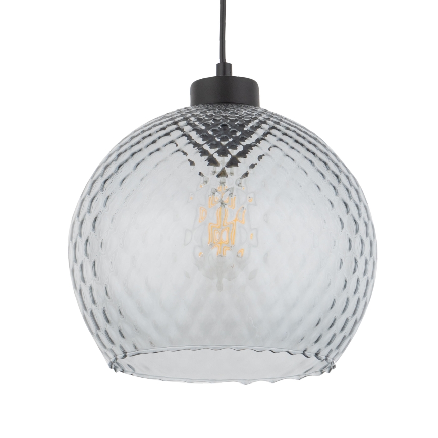 Vidro de substituição para lustre e aplique de parede DEVON E27 Ø 18 cm, cinza fumê