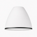 Vidro de substituição para lustre e aplique de parede RETRO, ANTICO E27, Ø 13 cm, branco/preto