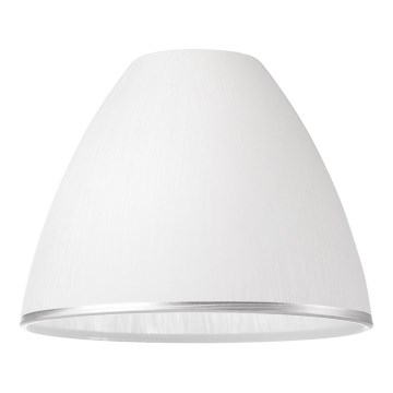 Vidro de substituição para lustre e aplique RETRO, ANTICO E27, Ø 13 cm, branco/prateado