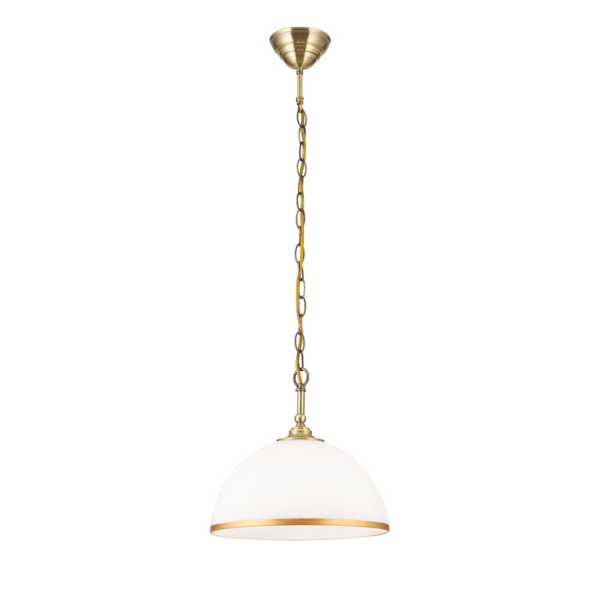 Vidro de substituição para lustre e candeeiro de pé OLD LAMP E27 diâmetro 30 cm branco/dourado