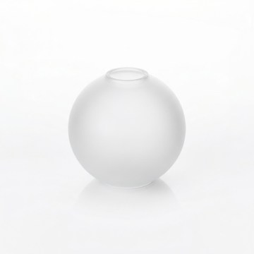 Vidro de substituição para lustre E27, diâmetro 15 cm, branco fosco