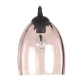 Vidro de substituição para lustre E27, diâmetro 17 cm, bege fumado