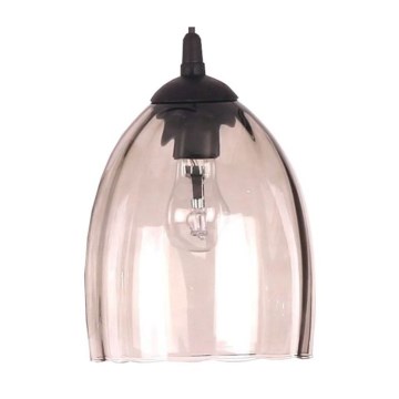 Vidro de substituição para lustre E27, diâmetro 17 cm, bege fumado