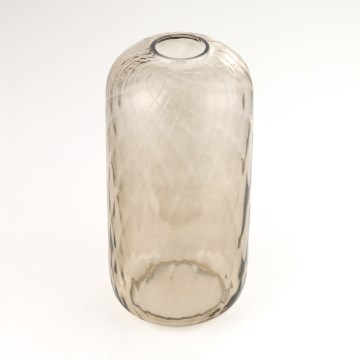 Vidro de substituição para lustre KARO E27, diâmetro 14 cm — fumê castanho