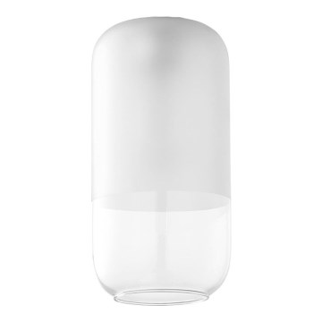Vidro de substituição para lustre MARCO E27, diâmetro 14 cm, transparente/branco